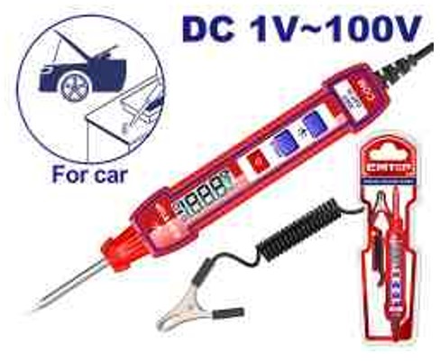 Automotive Circuit Tester DC 1-100V, 2700mm Length, Flashlight, Backlight